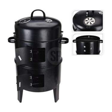 Bbq houtskoolbarbecue 78 cm zwart