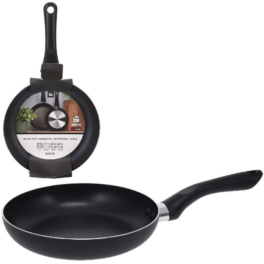 Excellent houseware koekenpan 20 cm aluminium zwart