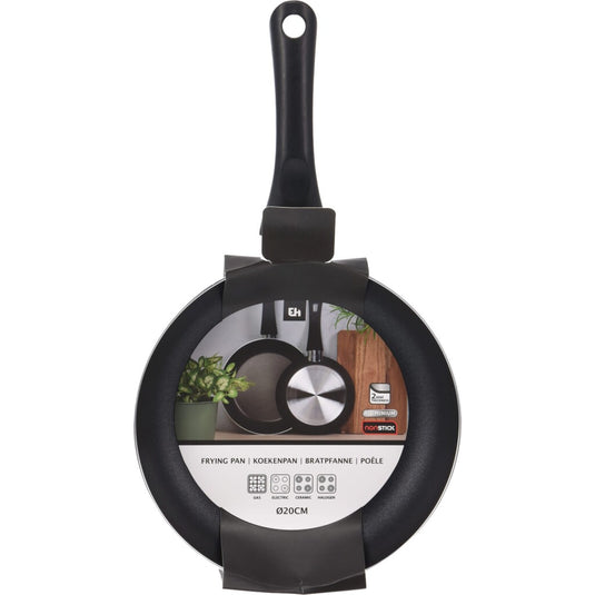 Excellent houseware koekenpan 20 cm aluminium zwart