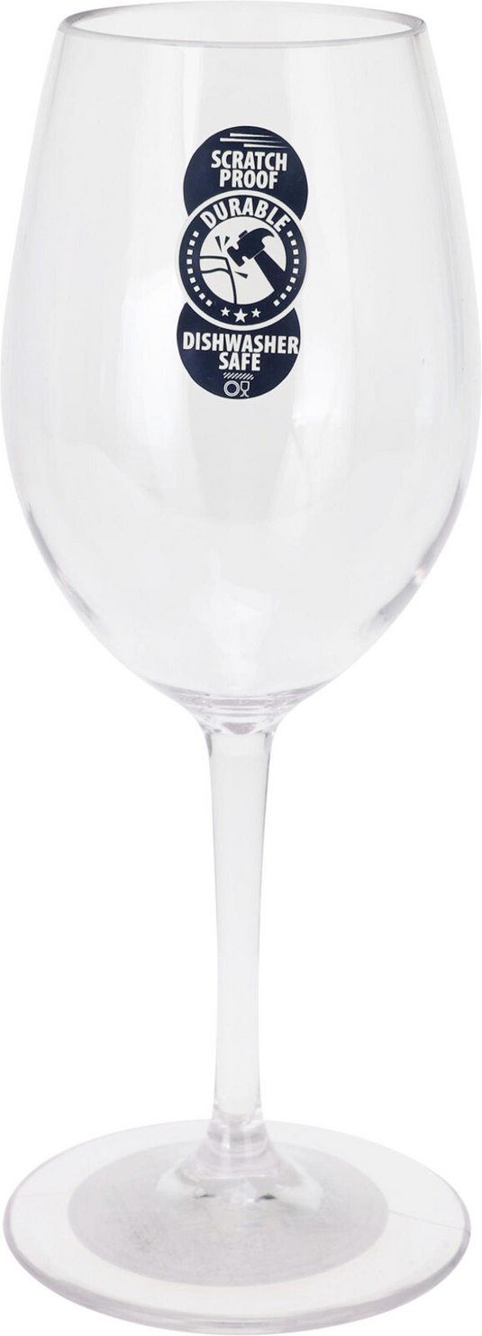 Wijnglas as kunststof helder 330ml