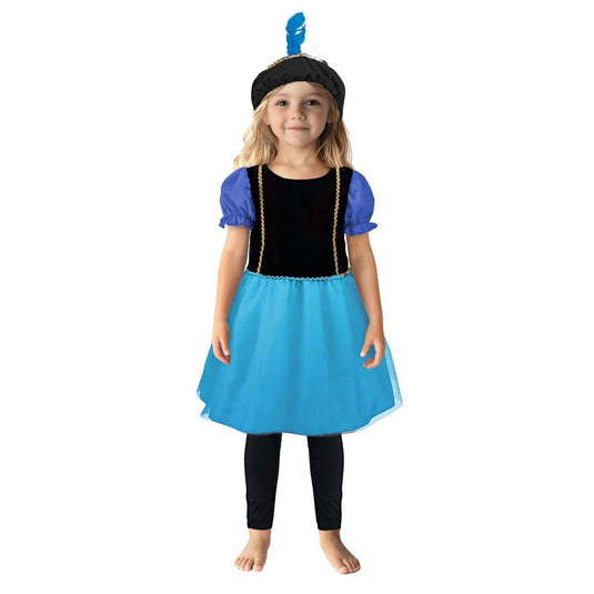 Overige merken pietenjurk 110-116 paars blauw