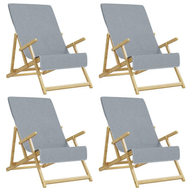Vidaxl strandhanddoeken 4 st 400 g m² 60x135 cm stof grijs