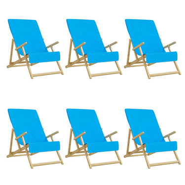Vidaxl strandhanddoeken 6 st 400 g m² 60x135 cm stof turquoise