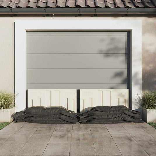 Vidaxl zandzakken 10 st 103x25 cm hdpe donkergroen