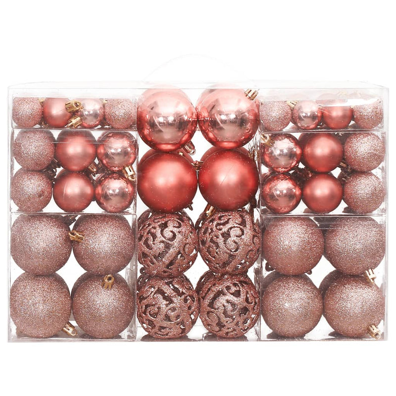 Load image into Gallery viewer, VidaXL Kerstballen 100 st 3 4 6 cm roze en rosé
