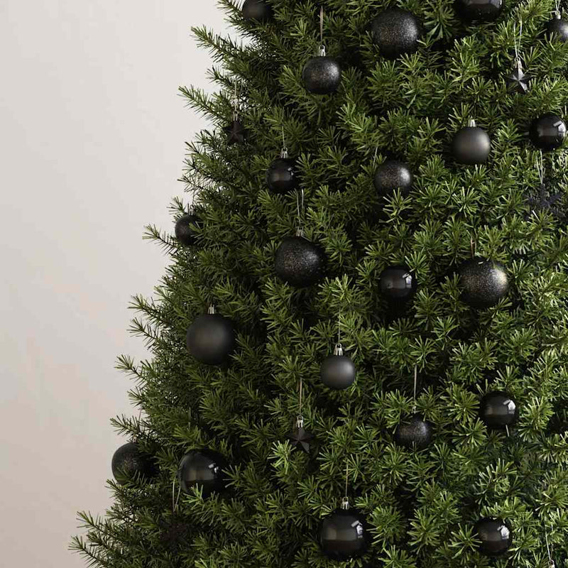 Load image into Gallery viewer, VidaXL 111-delige Kerstballenset polystyreen zwart
