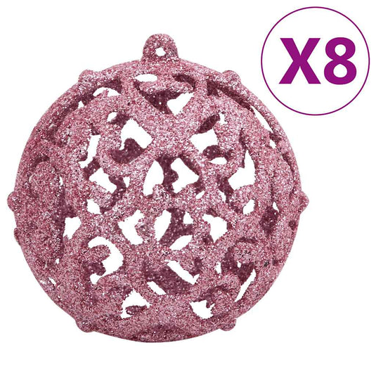 VidaXL 111-delige Kerstballenset polystyreen roze