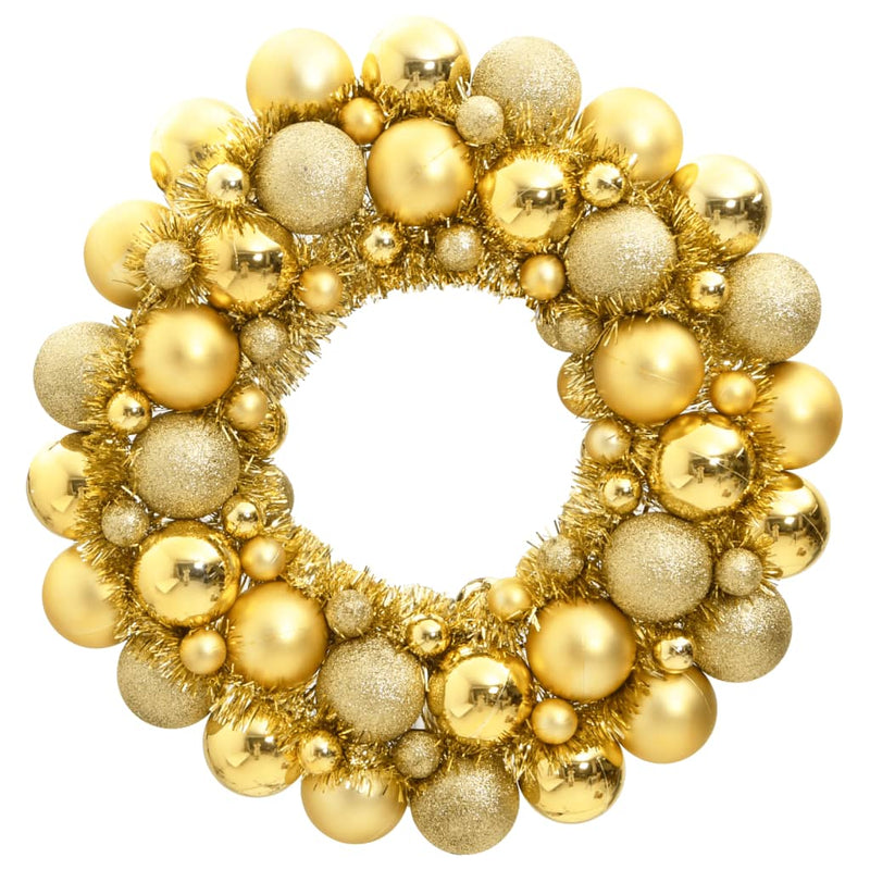 Load image into Gallery viewer, Vidaxl kerstkrans 45 cm polystyreen goudkleurig
