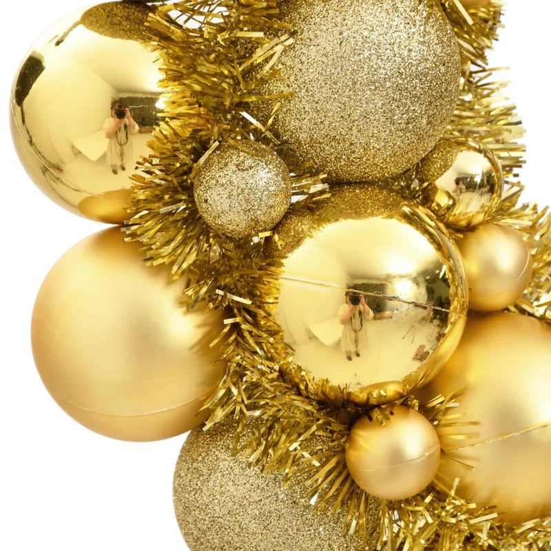 Load image into Gallery viewer, Vidaxl kerstkrans 45 cm polystyreen goudkleurig
