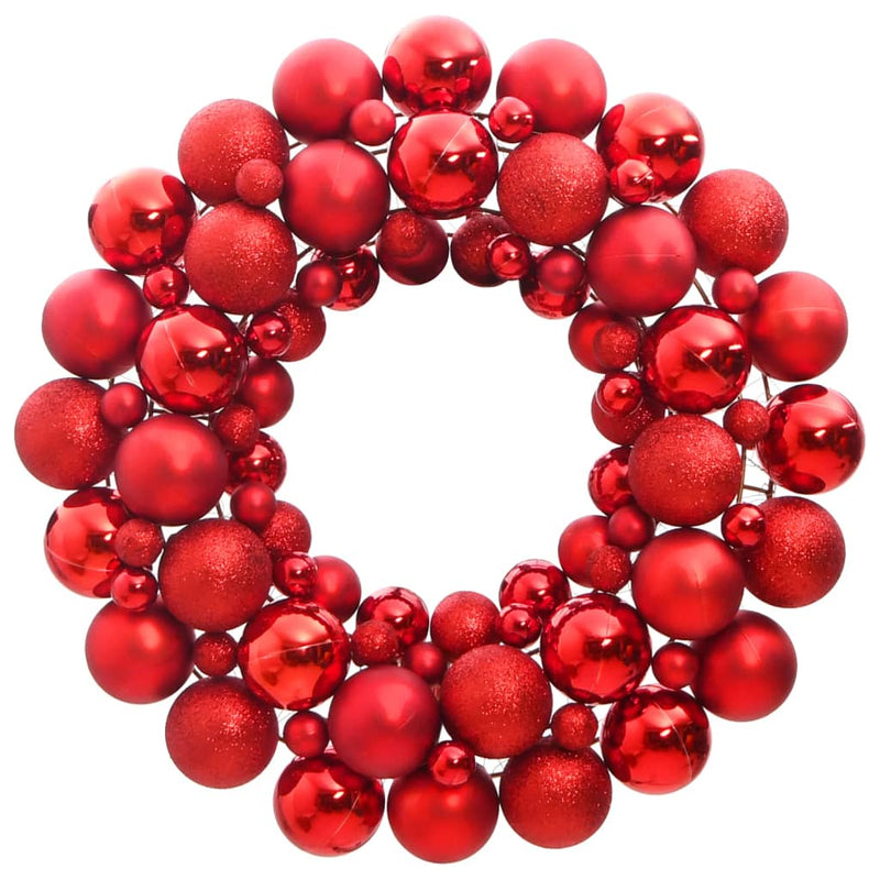 Load image into Gallery viewer, Vidaxl kerstkrans 45 cm polystyreen rood
