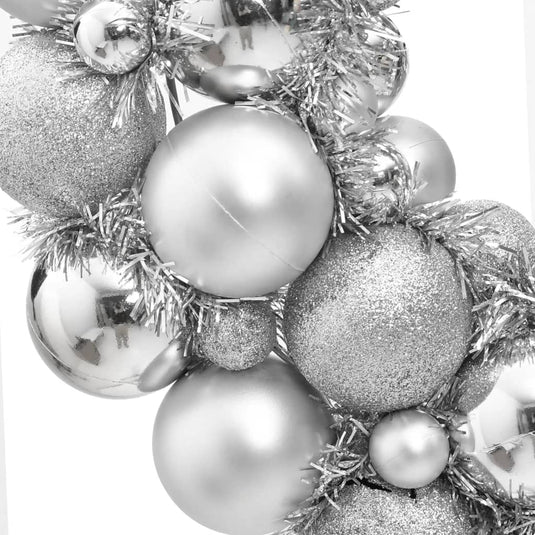 VidaXL Kerstkrans 45 cm polystyreen zilverkleurig