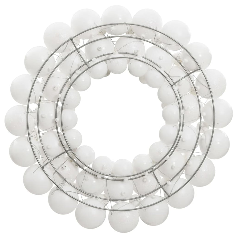 Load image into Gallery viewer, Vidaxl kerstkrans 45 cm polystyreen wit
