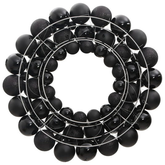 VidaXL Kerstkrans 45 cm polystyreen zwart
