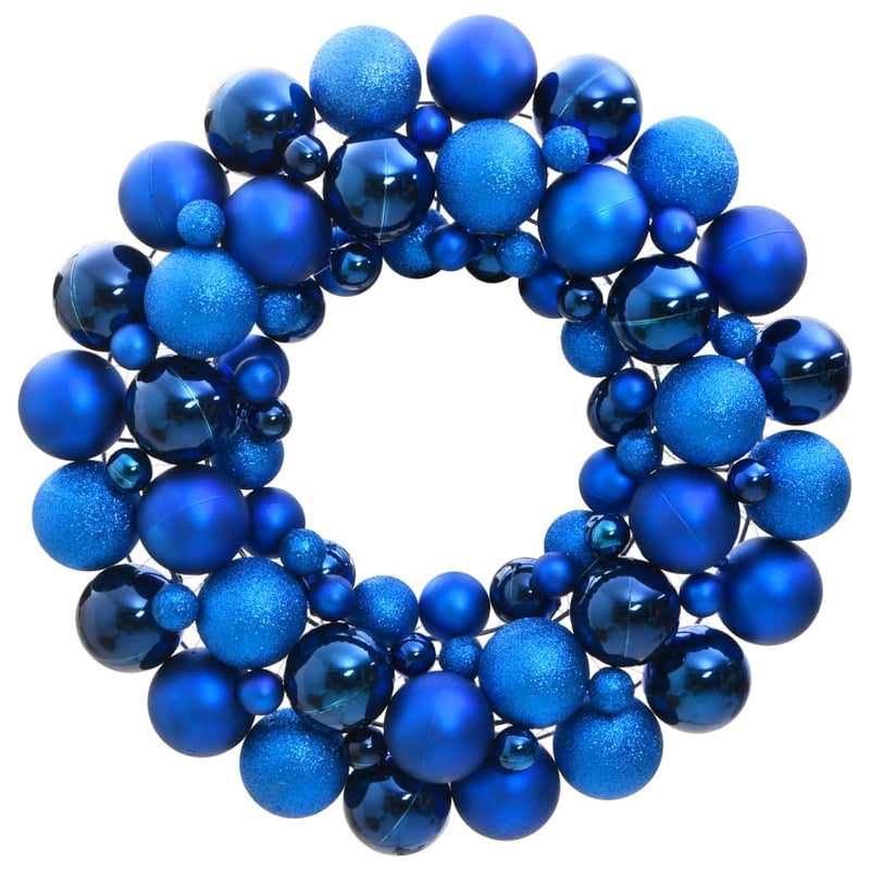 Load image into Gallery viewer, Vidaxl kerstkrans 45 cm polystyreen blauw
