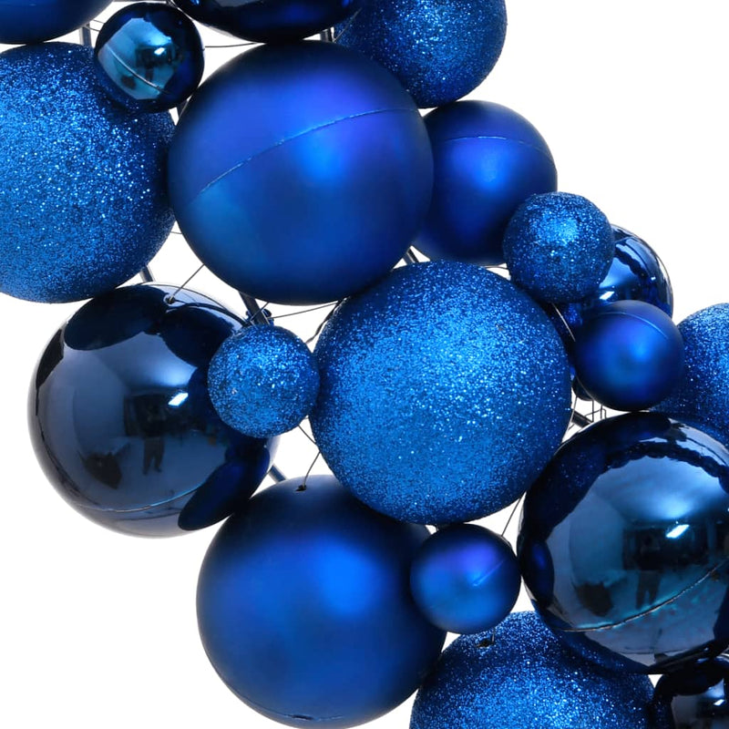 Load image into Gallery viewer, Vidaxl kerstkrans 45 cm polystyreen blauw
