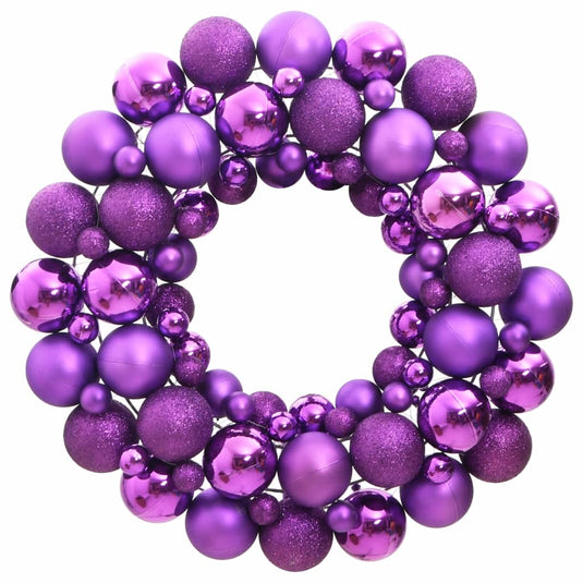 VidaXL Kerstkrans 45 cm polystyreen paars