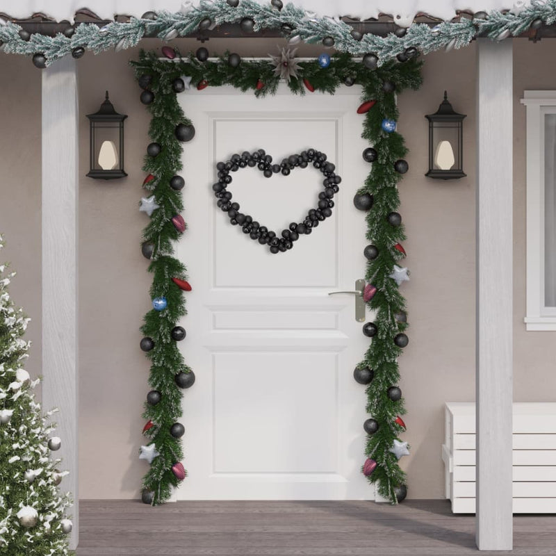 Load image into Gallery viewer, VidaXL Kerstslinger ballen 175 cm polystyreen zwart
