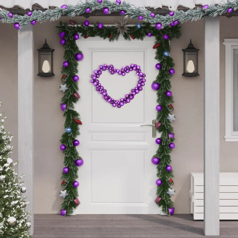 Load image into Gallery viewer, Vidaxl kerstslinger ballen 175 cm polystyreen paars
