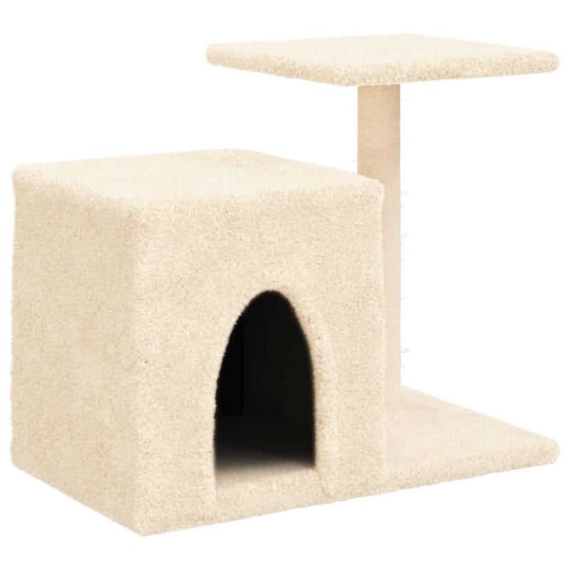 Load image into Gallery viewer, Vidaxl kattenmeubel met sisal krabpalen 50,5 cm crèmekleurig
