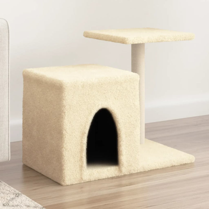 Load image into Gallery viewer, Vidaxl kattenmeubel met sisal krabpalen 50,5 cm crèmekleurig
