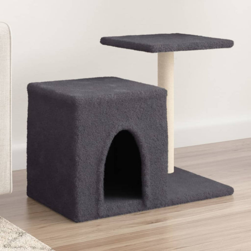 Load image into Gallery viewer, Vidaxl kattenmeubel met sisal krabpalen 50,5 cm donkergrijs
