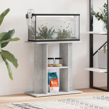 Vidaxl aquariumstandaard betongrijs 60x30x60 cm bewerkt hout
