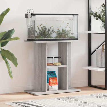 Vidaxl aquariumstandaard sonoma grijs 60x30x60 cm bewerkt hout