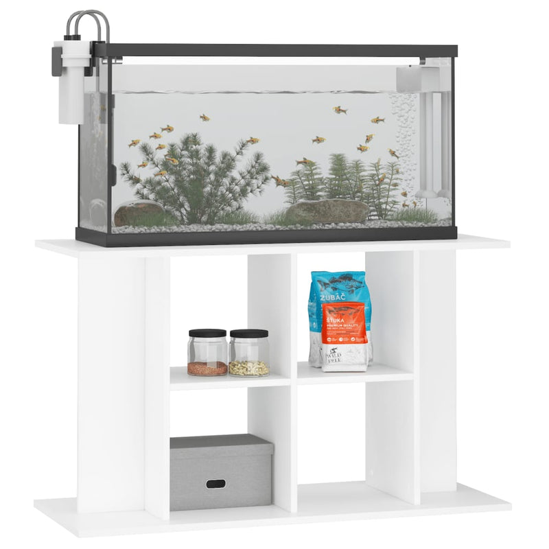 Load image into Gallery viewer, Vidaxl aquariumstandaard 100x40x60 cm bewerkt hout wit
