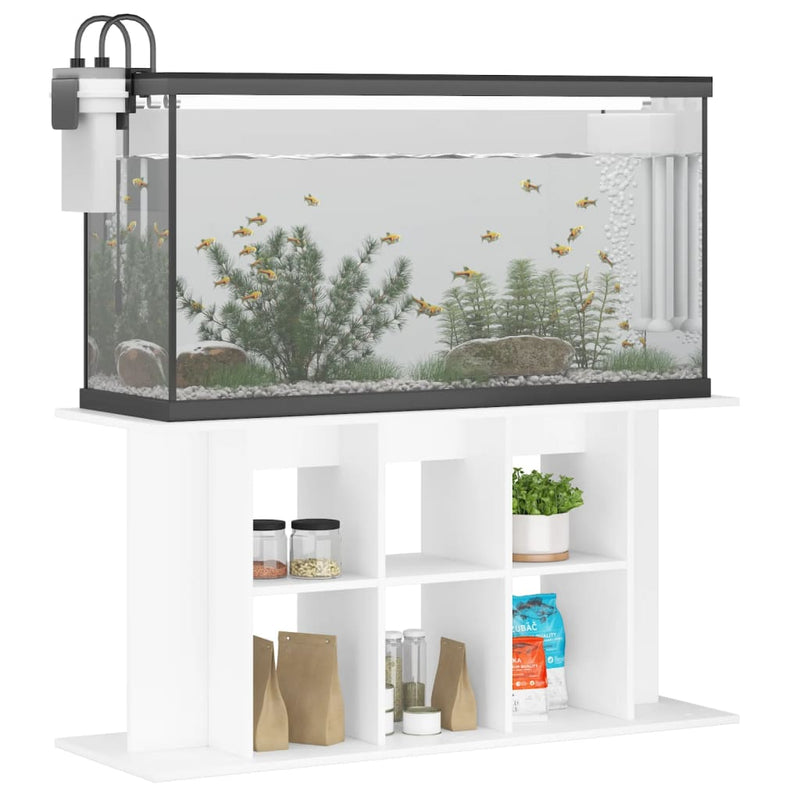 Load image into Gallery viewer, Vidaxl aquariumstandaard 120x40x60 cm bewerkt hout wit
