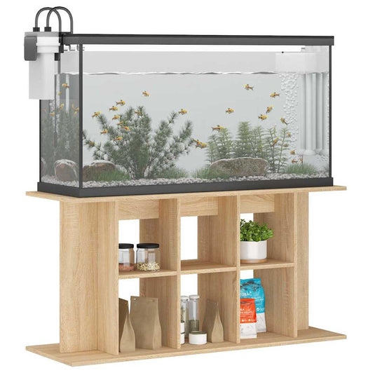Vidaxl aquariumstandaard sonoma eiken 120x40x60 cm bewerkt hout