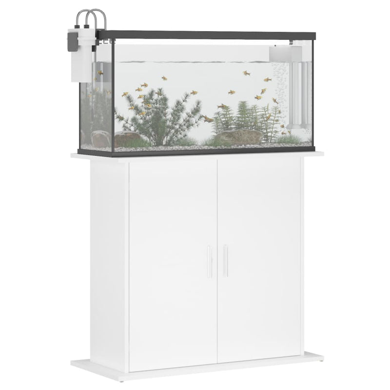 Load image into Gallery viewer, Vidaxl aquariumstandaard 81x36x73 cm bewerkt hout wit
