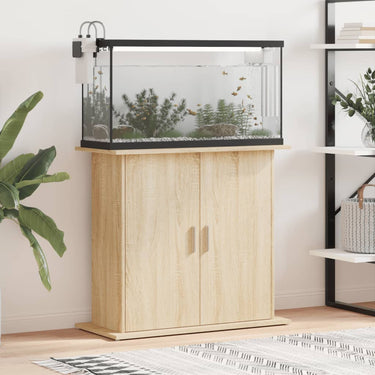 Vidaxl aquariumstandaard sonoma eiken 81x36x73 cm bewerkt hout