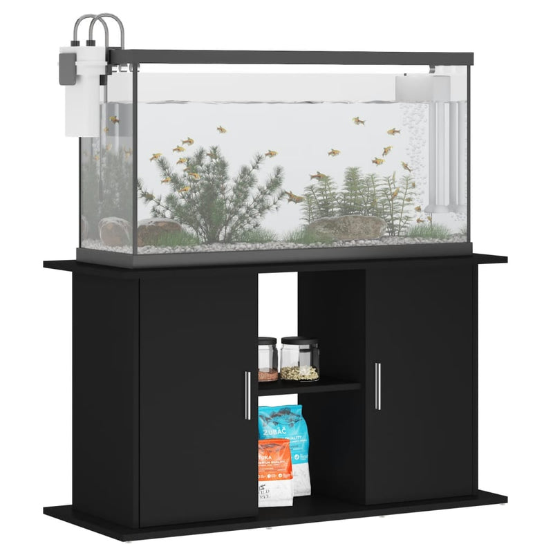 Load image into Gallery viewer, Vidaxl aquariumstandaard 101x41x58 cm bewerkt hout zwart
