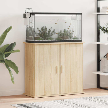 Vidaxl aquariumstandaard sonoma eiken 81x36x73 cm bewerkt hout