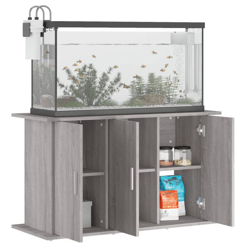 Load image into Gallery viewer, Vidaxl aquariumstandaard 101x41x58 cm bewerkt hout grijs sonoma eiken
