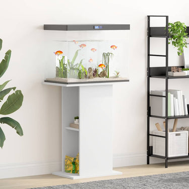 Vidaxl aquariumstandaard 60,5x36x72,5 cm bewerkt hout wit