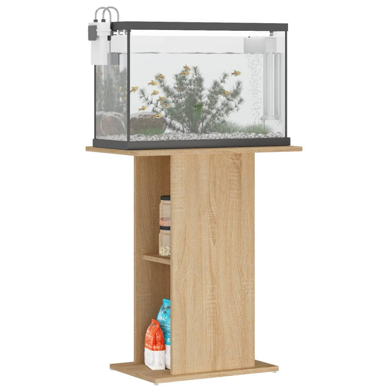 Load image into Gallery viewer, Vidaxl aquariumstandaard 60,5x36x72,5 cm bewerkt hout sonoma eiken
