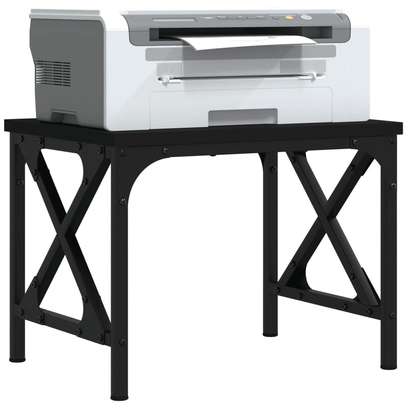 Load image into Gallery viewer, Vidaxl printerstandaard 40x30x31 cm bewerkt hout zwart
