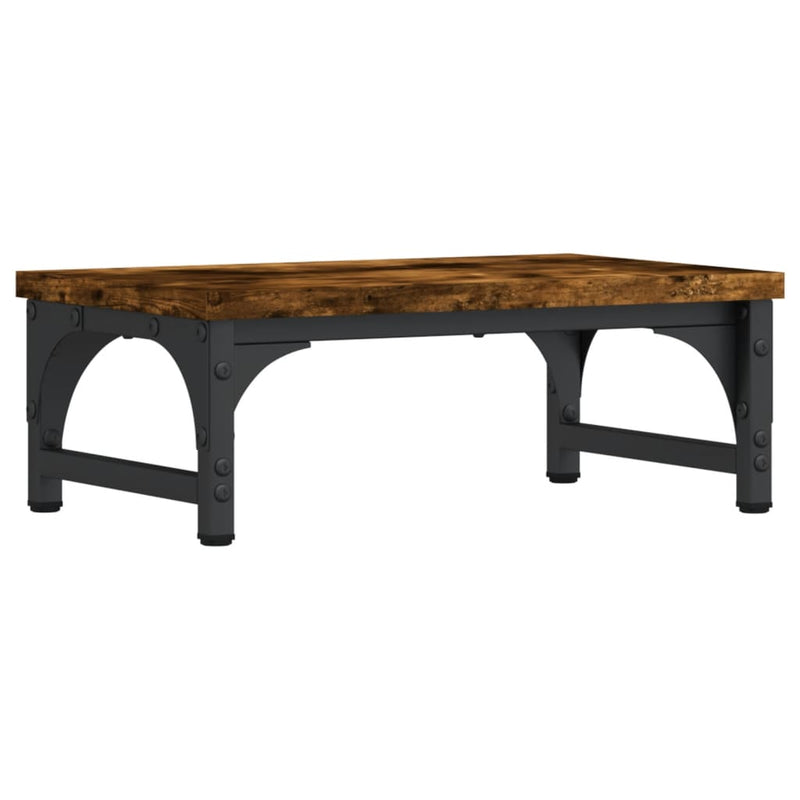 Load image into Gallery viewer, Vidaxl monitorstandaard 37x23x14 cm bewerkt hout gerookt eikenkleurig
