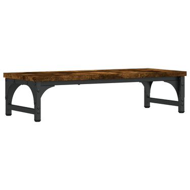 Vidaxl monitorstandaard 55x23x14 cm bewerkt hout gerookt eikenkleurig