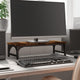 Vidaxl monitorstandaard 55x23x14 cm bewerkt hout gerookt eikenkleurig