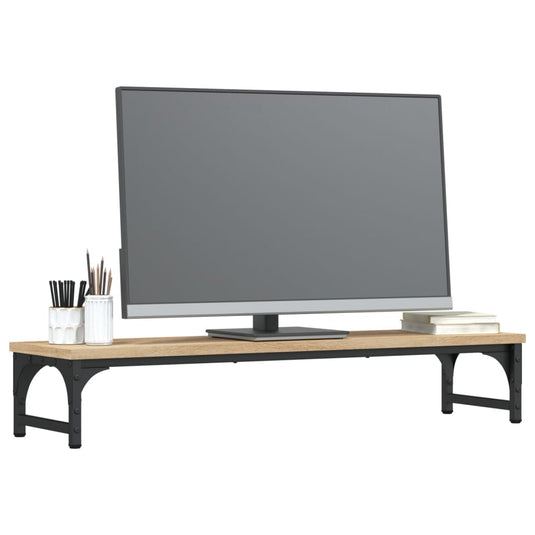 Vidaxl monitorstandaard 85x23x15,5 cm bewerkt hout sonoma eikenkleurig
