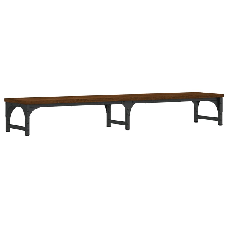 Load image into Gallery viewer, Vidaxl monitorstandaard 105x23x15,5 cm bewerkt hout bruin eikenkleur
