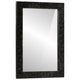 Vidaxl badkamerspiegel 50x70x2,5 cm massief mangohout en glas zwart