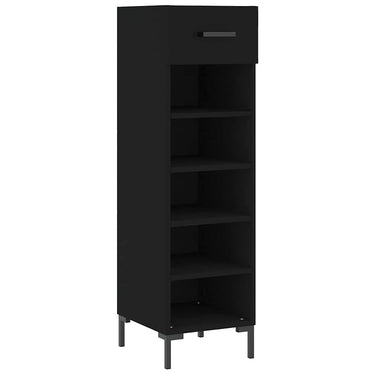 Vidaxl schoenenkast 30x35x105 cm bewerkt hout zwart