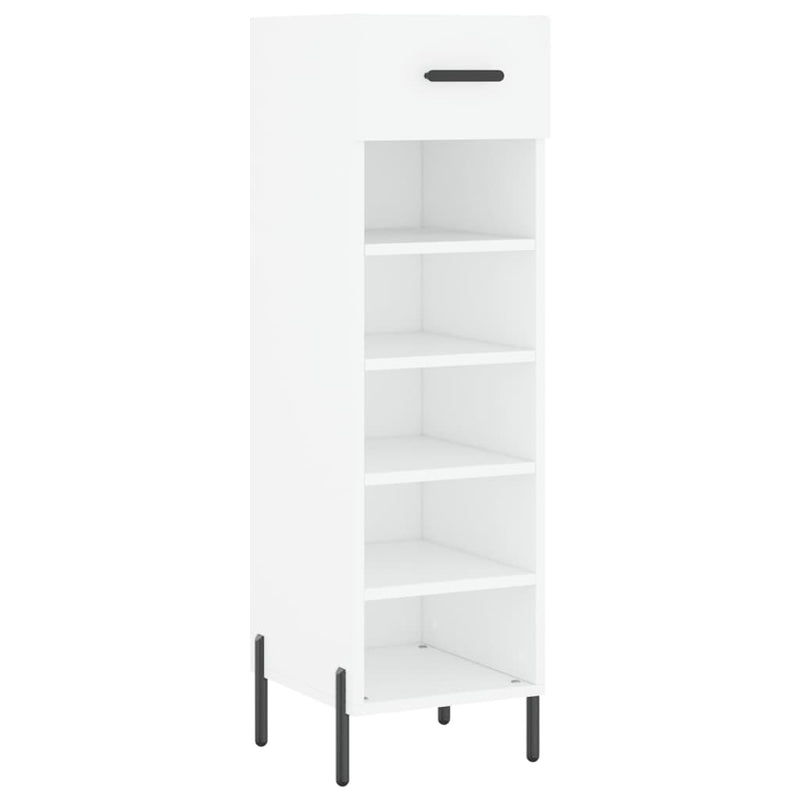 Afbeelding laden in galerijviewer, Vidaxl schoenenkast 30x35x105 cm bewerkt hout wit

