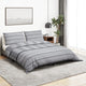 Vidaxl dekbedovertrekset 135x200 cm katoen grijs