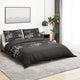 Vidaxl dekbedovertrekset 260x240 cm katoen zwart