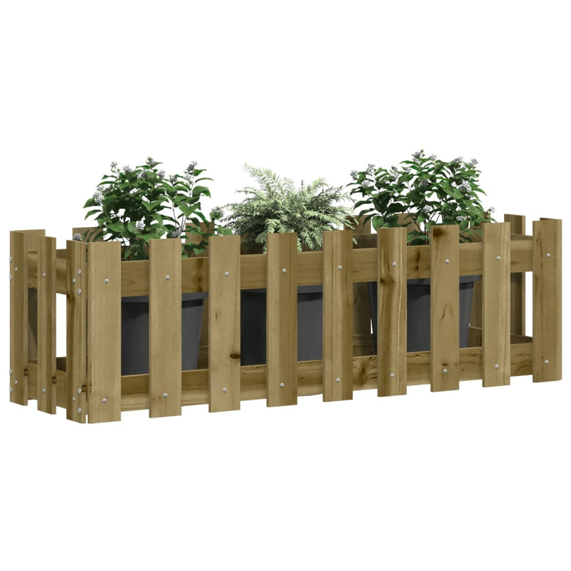 Load image into Gallery viewer, Vidaxl plantenbak verhoogd hekontwerp 100x30x30 cm geïmpregneerd hout
