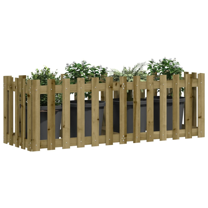 Load image into Gallery viewer, Vidaxl plantenbak verhoogd hekontwerp 150x50x50 cm geïmpregneerd hout
